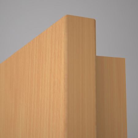 Preview: Innentür mit Zarge - Buche und Esche weiß CPL - Lichtausschnitt DIN